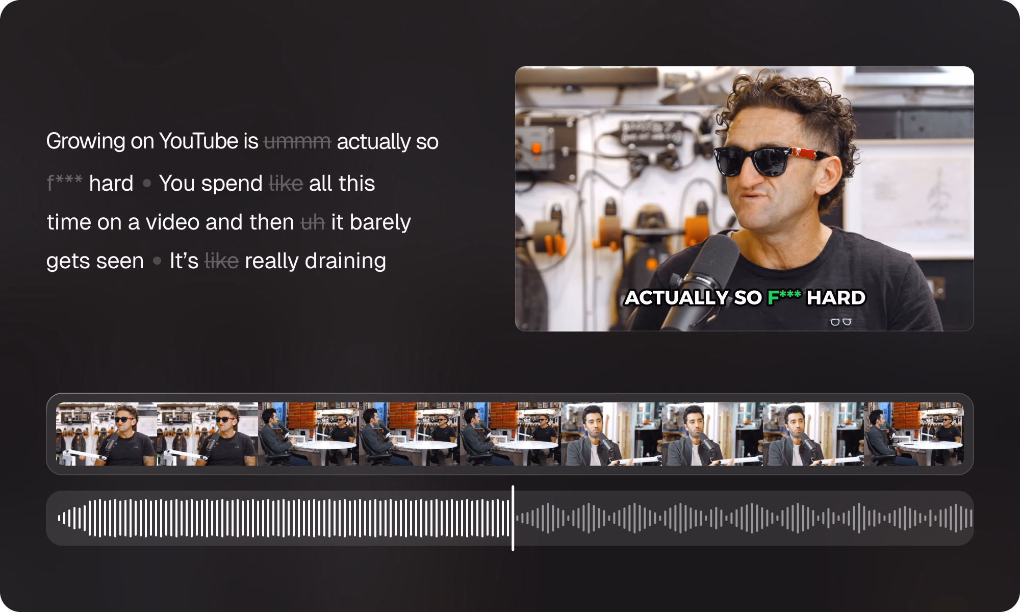 AI audio enhance